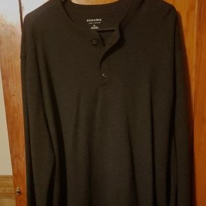 Mens waffle Henley
